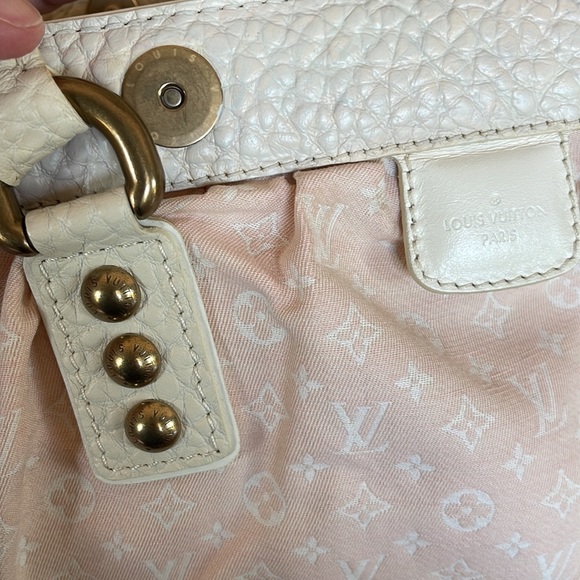 LV - Louis Vuitton Mini Lin Trapeze Baby Pink Canvas Handbag - Picture 12 of 16